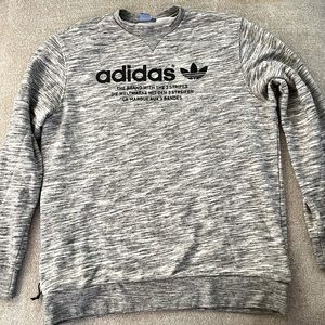 COPY - COPY - Adidas mens gray hoodie sweatshirt, size Large